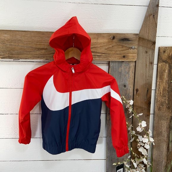 Nike Other - Kids Jacket NWT Nike Blue Red White Swoosh 7
